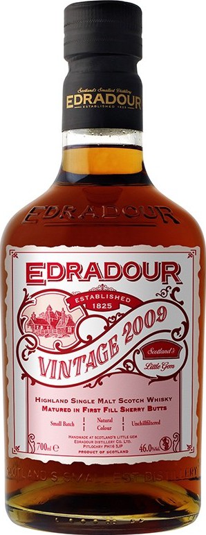 Edradour 2009 Vintage The Chronicles First Fill Sherry Butts LMDW 46% 700ml