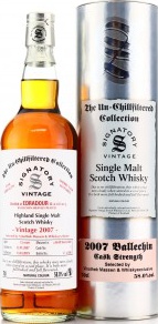 Ballechin 2007 SV The Un-Chillfiltered Collection Cask Strength Refill Sherry Butt #1 Vinothek Massen & Whiskyexclusive 58% 700ml