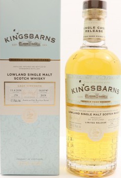 Kingsbarns 2016 Single Cask Release American Oak Bourbon Barrel #1610698 61.4% 700ml