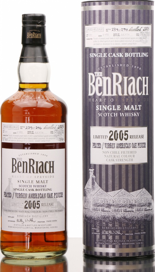 BenRiach 2005 Peated Single Cask Bottling Batch 11 #3781 58.7% 700ml