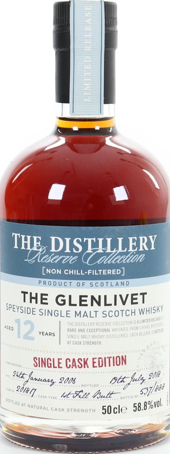 Glenlivet 2006 The Distillery Reserve Collection 1st Fill Sherry Butt #201817 58.8% 500ml