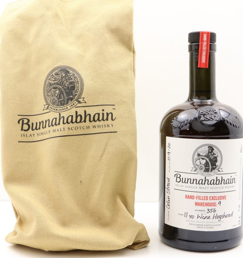 Bunnahabhain 11yo Warehouse 9 Hand-Filled Exclusive Wine Hogshead #356 57% 700ml