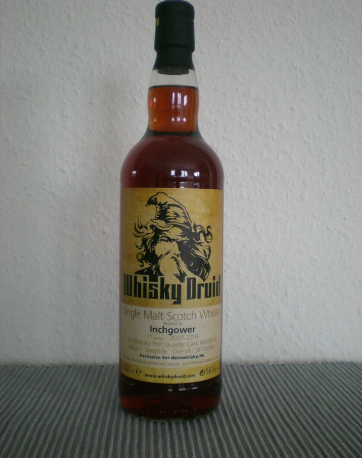 Inchgower 2007 WhDr 1st Fill Ruby Port Cask #803604 Deinwhisky.de 56.6% 700ml