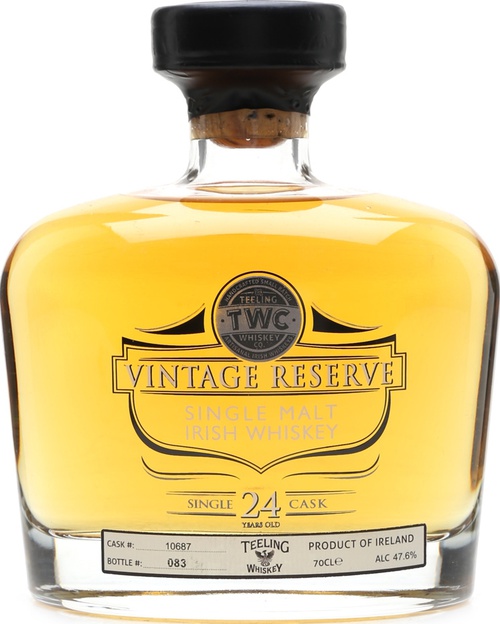Teeling 24yo Vintage Reserve Rum Cask #10687 Irish Whiskies 47.6% 700ml