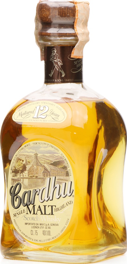 Cardhu 12yo Single Highland Malt Scotch Whisky by John Walker & Sons Ltd 43% 750ml