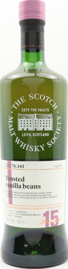 Mortlach 2002 SMWS 76.141 Toasted vanilla beans 56.7% 700ml