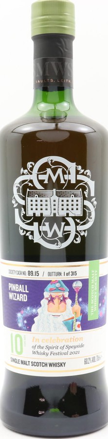 Tomintoul 2010 SMWS 89.15 Pinball wizard Spirit of Speyside Whisky Festival 2021 60.2% 700ml