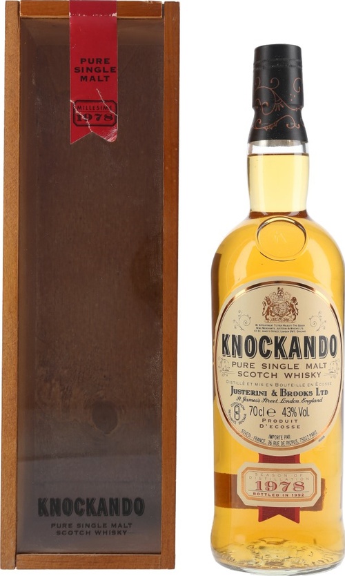 Knockando 1978 by Justerini & Brooks Ltd 43% 700ml