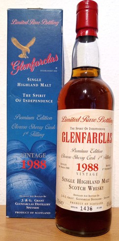 Glenfarclas 1988 Limited Rare Bottling 1st fill Oloroso Sherry Cask 43% 700ml