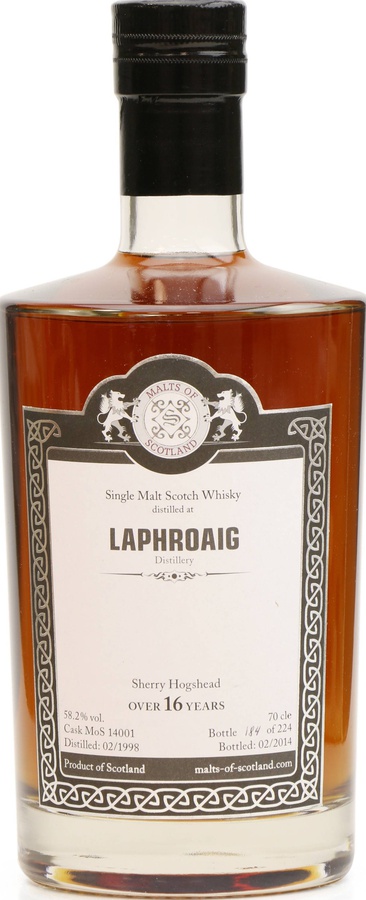 Laphroaig 1998 MoS Sherry Hogshead Whisky Messe Nurnberg 2014 55.9% 700ml