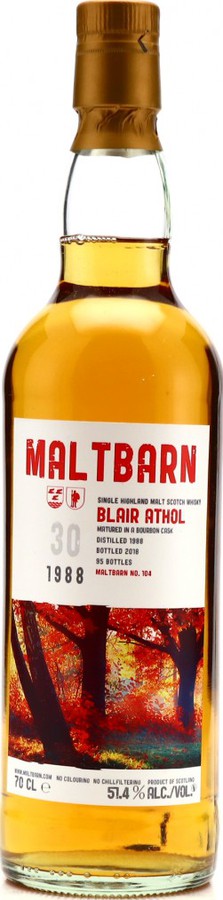 Blair Athol 1988 MBa #104 Bourbon Cask 51.4% 700ml