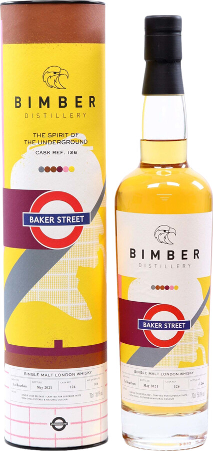 Bimber Baker Street The Spirit of the Underground American oak ex-Bourbon #126 58.1% 700ml