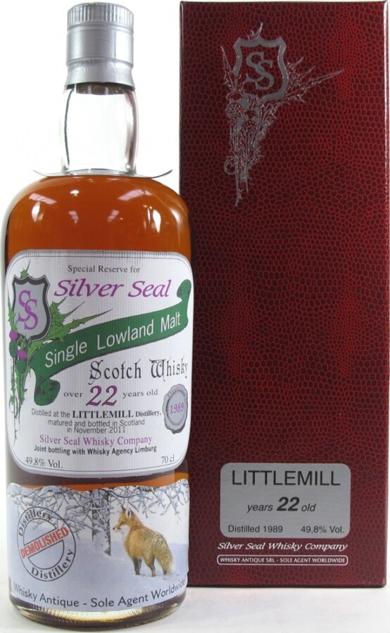 Littlemill 1989 SS Joint bottling with The Whisky Agency Refill Sherry 49.8% 700ml