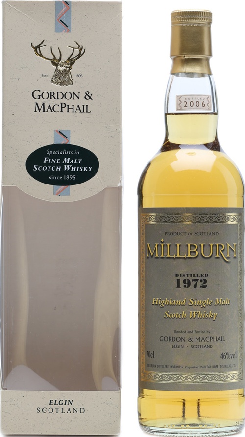 Millburn 1972 GM Rare Vintage Refill Sherry Butt 46% 700ml