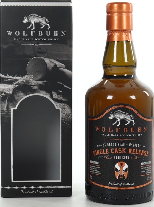 Wolfburn 2015 Single Cask Release PX Hogshead 1000/2014 Lillion Wine Hong Kong 52% 700ml