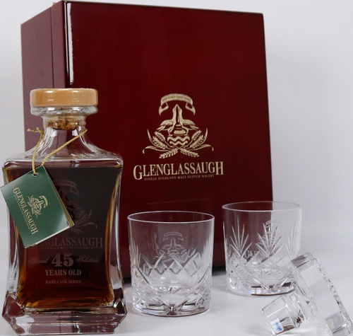 Glenglassaugh 1966 Rare Cask Series Aged Over Giftbox With Glasses 45yo Refill Sherry Hogshead 49.2% 700ml