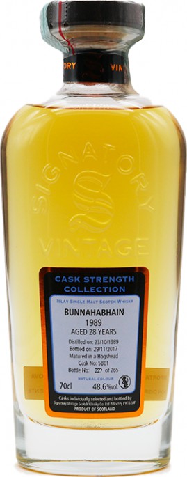 Bunnahabhain 1989 SV Cask Strength Collection #5801 48.6% 700ml