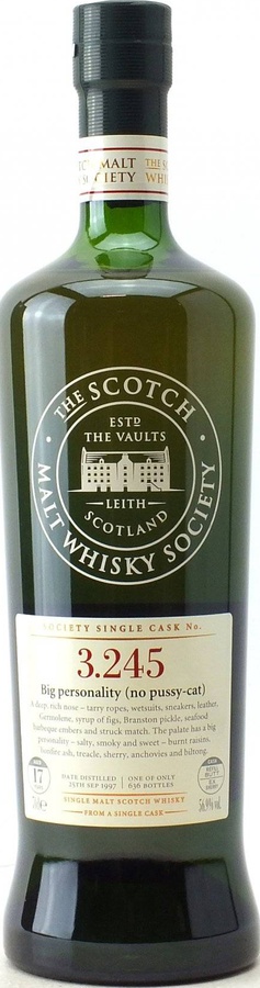 Bowmore 1997 SMWS 3.245 Big personality no pussy-cat Refill Ex-Sherry Butt 56.9% 700ml