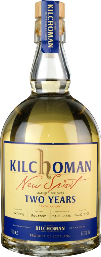 Kilchoman 2006 New Spirit 2yo Bourbon 360/2006 61.3% 700ml