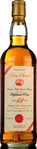 Highland Park 1967 DT John Scott's Sherry Cask #6282 50.3% 700ml