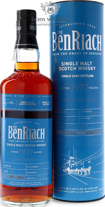 BenRiach 1977 Single Cask Bottling Batch 13 #3111 43.1% 700ml