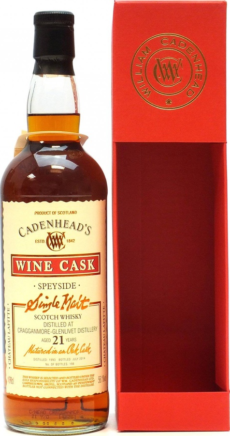 Cragganmore 1993 CA Wine Cask 56.1% 700ml
