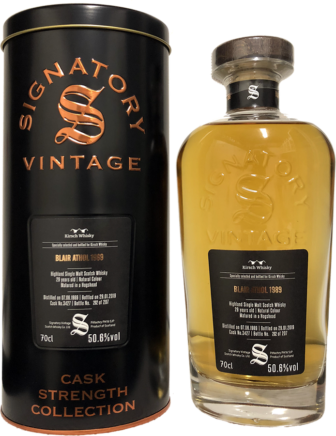 Blair Athol 1989 SV Cask Strength Collection 29yo #3427 Kirsch Whisky 50.6% 700ml
