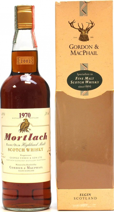Mortlach 1970 GM Rare Old Highland Malt white label Sherry Cask 40% 700ml