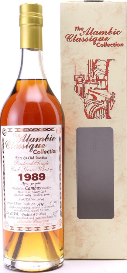 Cambus 1989 AC Rare & Old Selection Sherry Cask #19094 61.1% 700ml