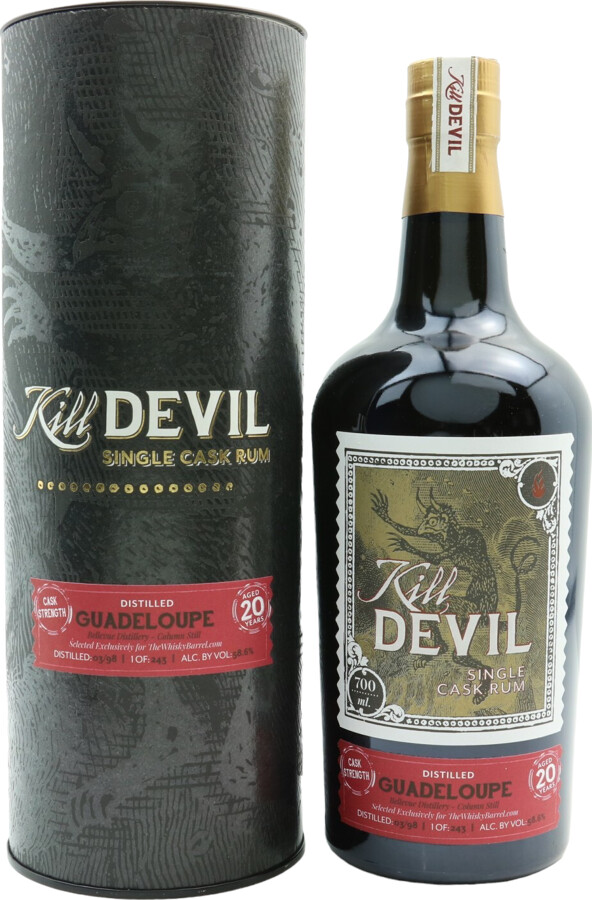Kill Devil 1998 Gaudeloupe Bellevue Selected Exclusively for The Whisky Barrel Single Cask 20yo 58.6% 700ml