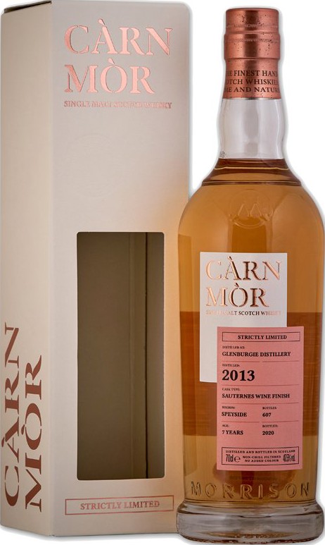 Glenburgie 2013 MSWD Carn Mor Strictly Limited Edition Sauternes Wine Finish 47.5% 700ml