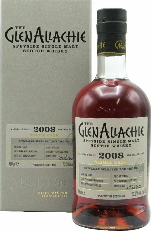 Glenallachie 2008 Single Cask PX Hogshead #848 M&P Pavlina 54% 700ml