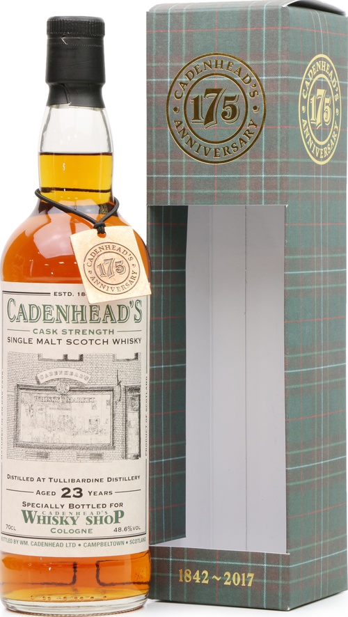 Tullibardine 1993 CA 175th Anniversary Cadenhead's Whisky Shop Cologne 48.6% 700ml