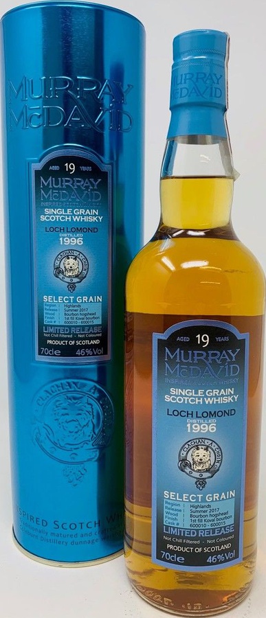 Loch Lomond 1996 MM Select Grain Limited Release 600010 600015 46% 700ml