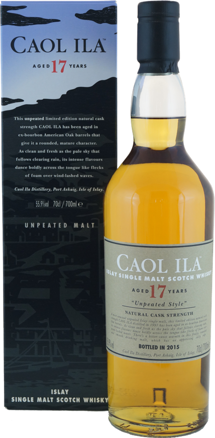 Caol Ila 1997 Unpeated Style Diageo Special Releases 2015 Ex-Bourbon Casks 55.9% 750ml