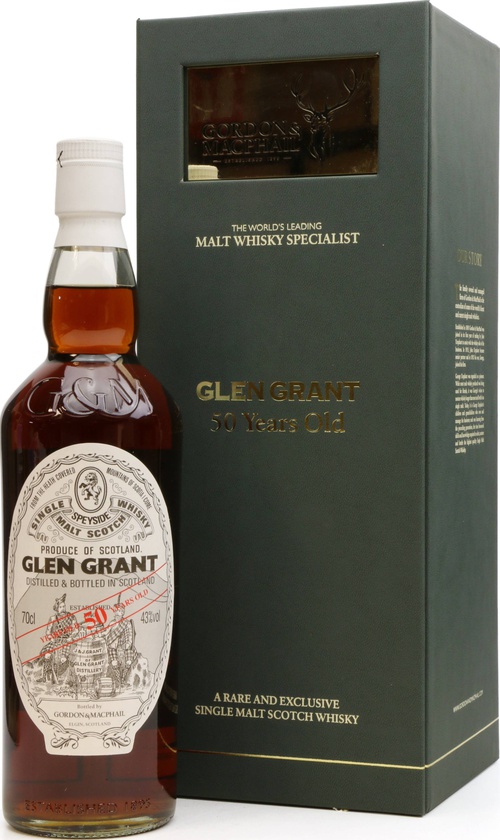 Glen Grant 50yo GM Licensed Bottling 1st Fill Sherry Butt 43% 700ml