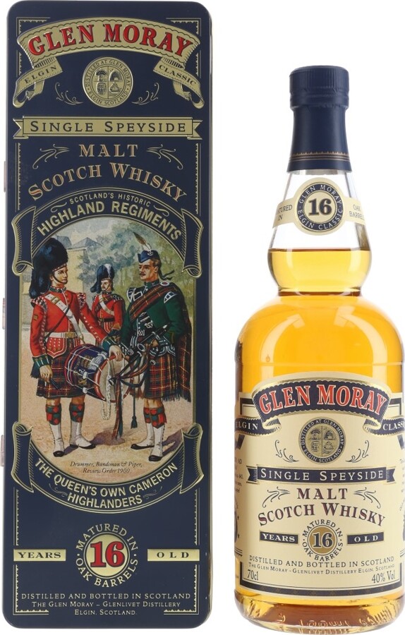 Glen Moray 16yo Oak Barrels 40% 700ml