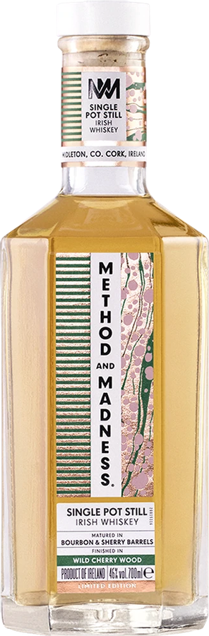 Method and Madness Single Pot Still Irish Whisky Finished in Wild Cherry Wood 46% 700ml
