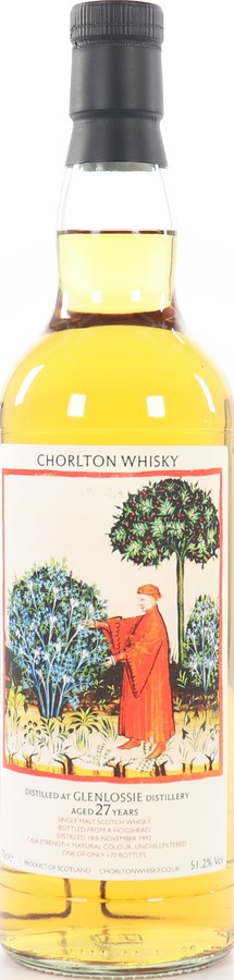 Glenlossie 1992 ChWh Chorlton Whisky 51.2% 700ml