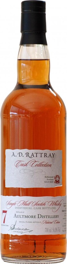 Aultmore 2007 DR Individual Cask Bottling 7yo Sherry Butt #900015 56% 700ml