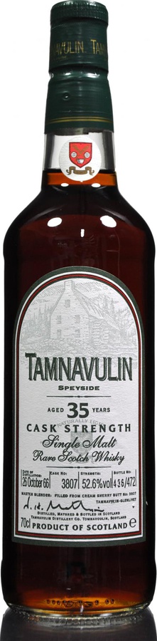 Tamnavulin 1966 Forrester Cream Sherry Butt #3807 52.6% 700ml