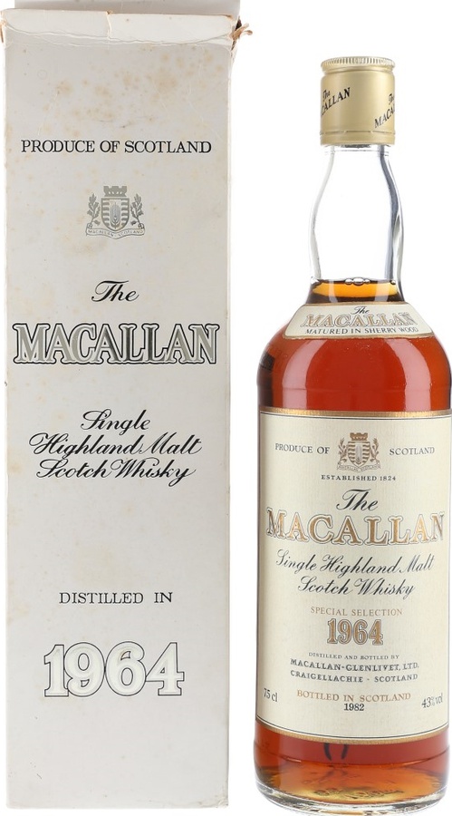 Macallan 1964 Special Selection Sherry Wood 43% 750ml