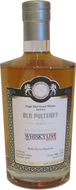 Old Pulteney 2006 MoS Whisky Live Belgium 12eme 55.9% 700ml