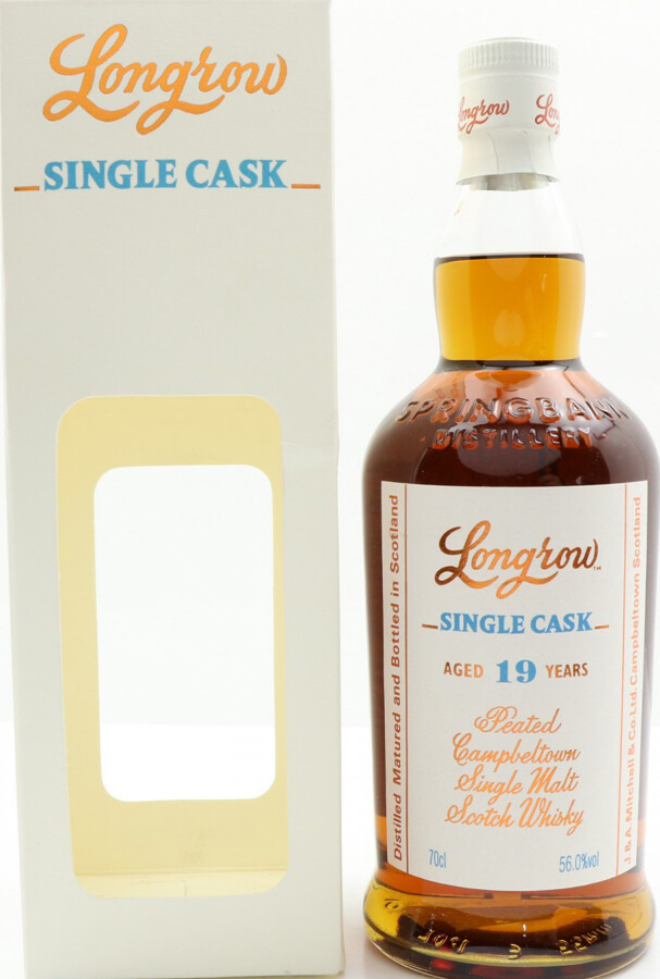 Longrow Peated Campbeltown Single Malt Scotch Whisky Single Cask 19yo Refill Sherry Butt Whisk-e Ltd. Exclusive 56% 700ml