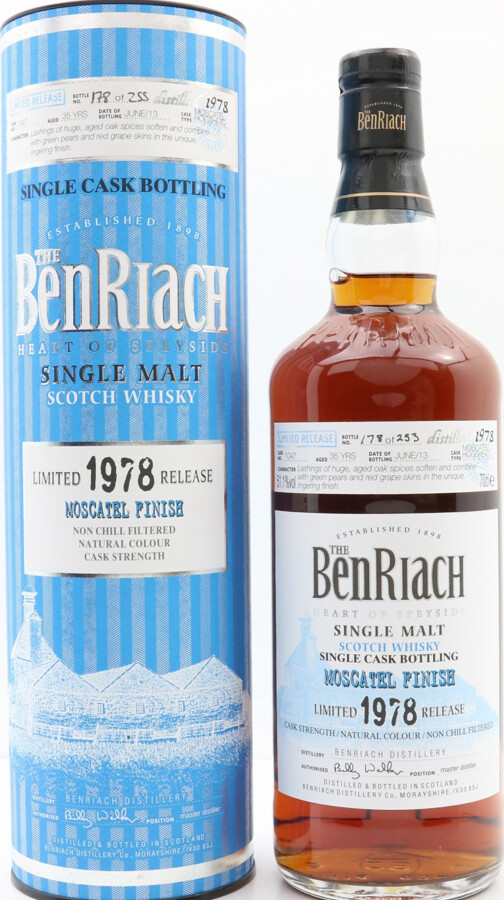 BenRiach 1978 Single Cask Bottling Batch 10 #1047 51.1% 700ml