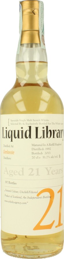 Glenlossie 1992 TWA Liquid Library Refill Hogshead 51.7% 700ml