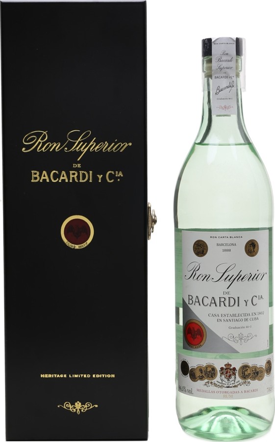 Bacardi Carta Blanca Superior Heritage 44.5% 700ml
