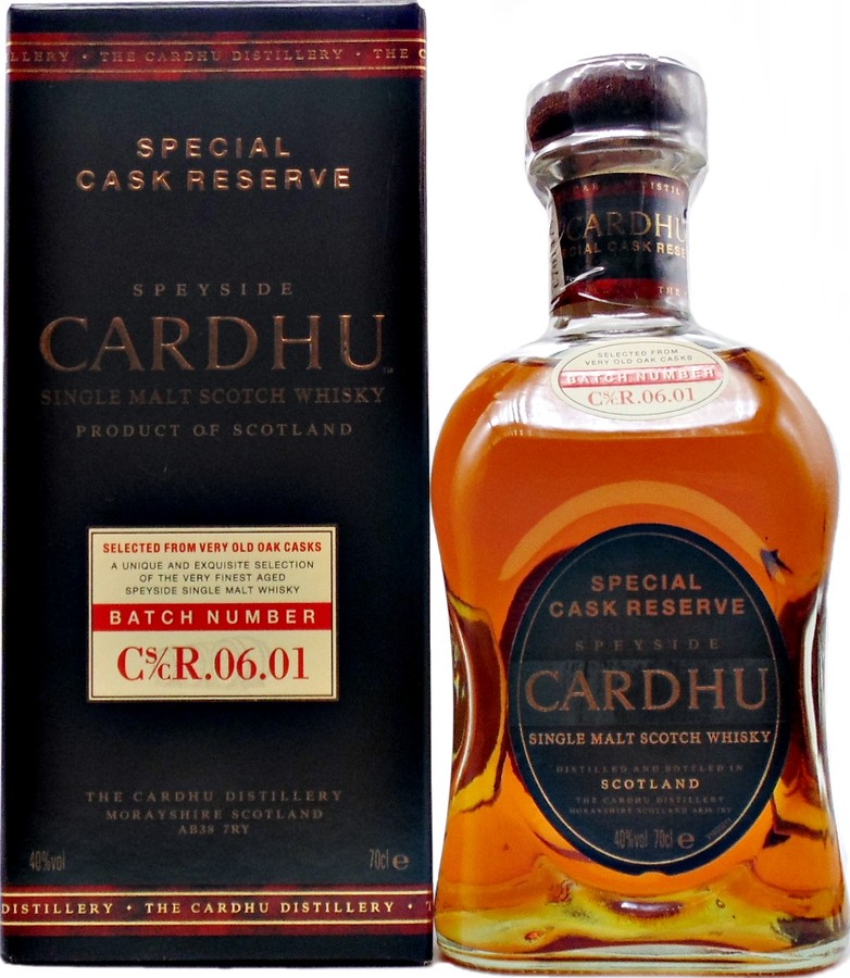 Cardhu Special Cask Reserve Batch Cs/cR.06.01 40% 700ml