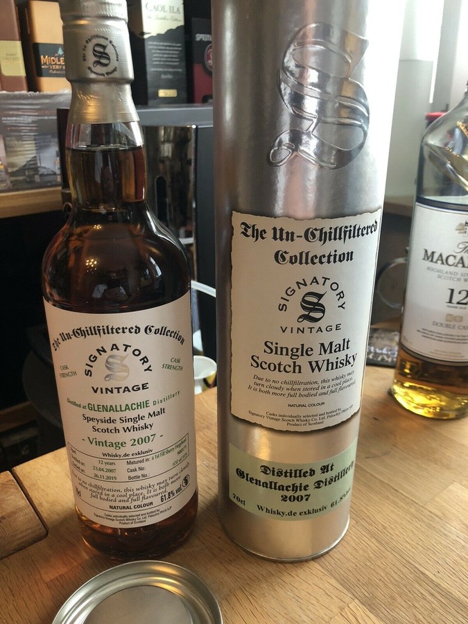 Glenallachie 2007 SV The Un-Chillfiltered Collection 1st Fill Sherry Hogshead #900171 whisky.de exklusiv 61.8% 700ml