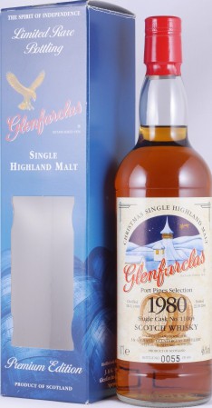 Glenfarclas 1980 Christmas Single Highland Malt Port Pipes #11064 46% 700ml